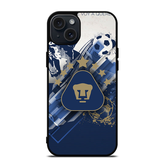 PUMAS UNAM CLUB DE FOOTBALL 2 iPhone 15 Plus Case Cover