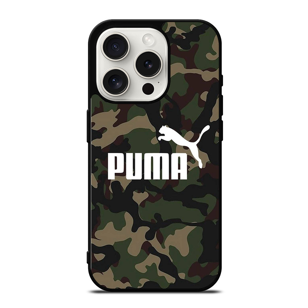 PUMA CAMO LOGO iPhone 15 Pro Case Cover