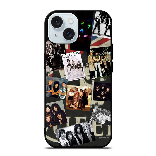 QUEEN BAND COLLAGE iPhone 15 Case Cover