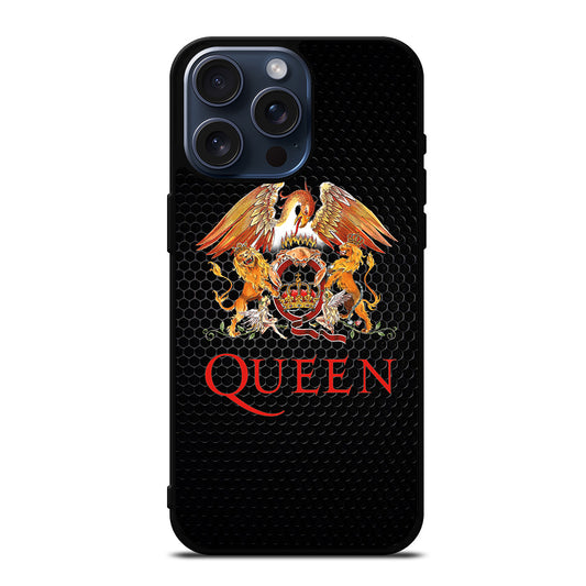 QUEEN BAND METAL LOGO iPhone 15 Pro Max Case Cover