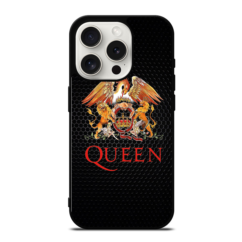 QUEEN BAND METAL LOGO iPhone 15 Pro Case Cover