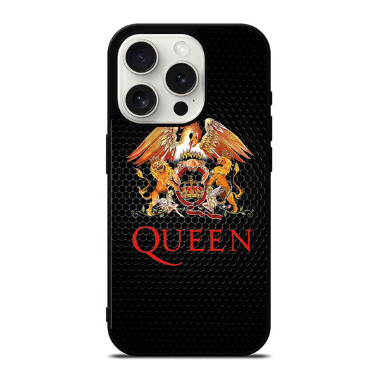 QUEEN BAND METAL LOGO iPhone 15 Pro Case Cover