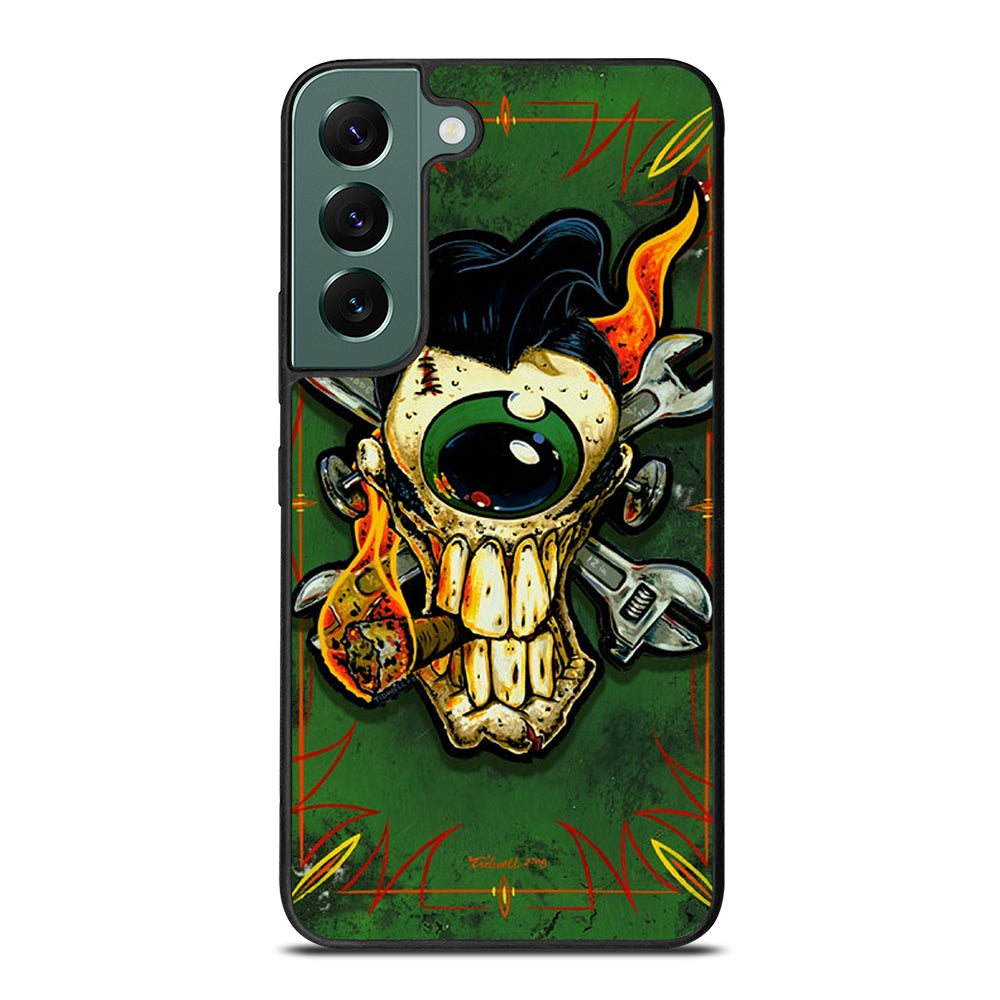 RAT FINK SKULL Samsung Galaxy S22 Case Cover