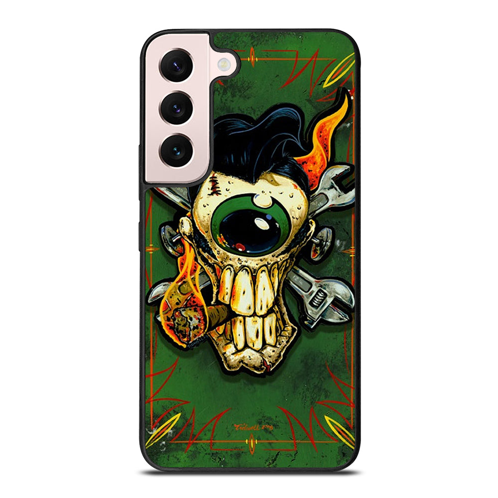 RAT FINK SKULL Samsung Galaxy S22 Plus Case Cover