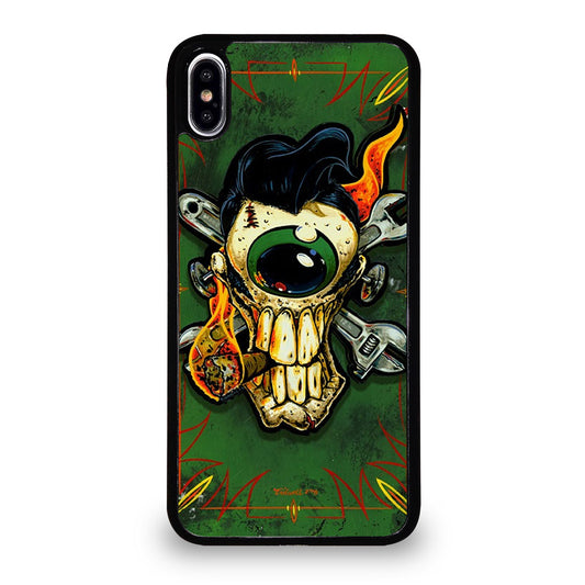 RAT FINK SKULL iPhone XS Max Case Cover