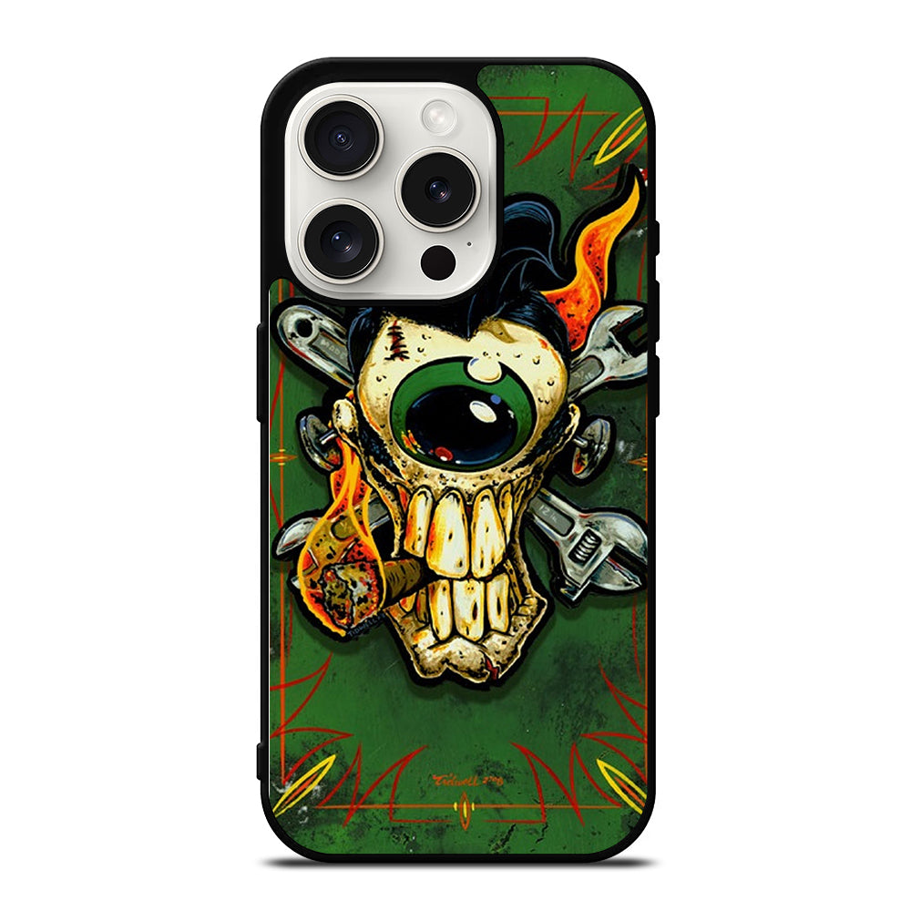 RAT FINK SKULL iPhone 15 Pro Case Cover