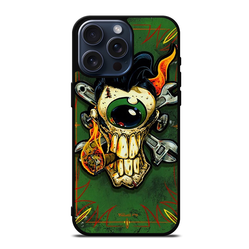 RAT FINK SKULL iPhone 15 Pro Max Case Cover
