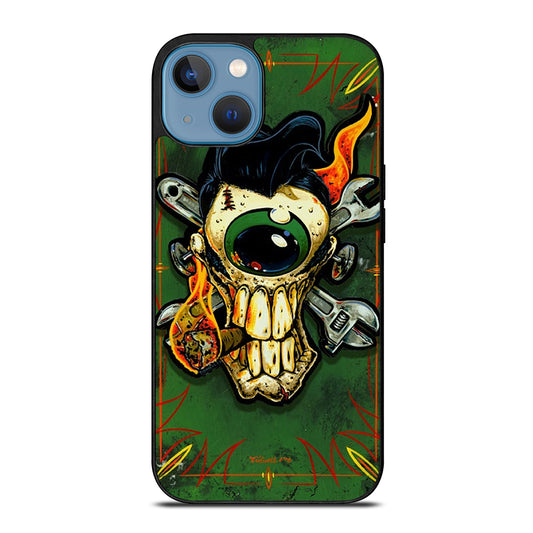 RAT FINK SKULL iPhone 13 Case Cover