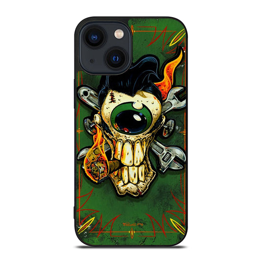 RAT FINK SKULL iPhone 14 Plus Case Cover