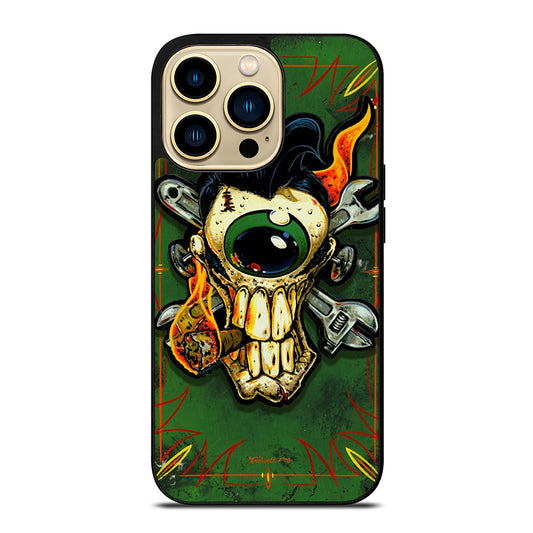 RAT FINK SKULL iPhone 14 Pro Max Case Cover
