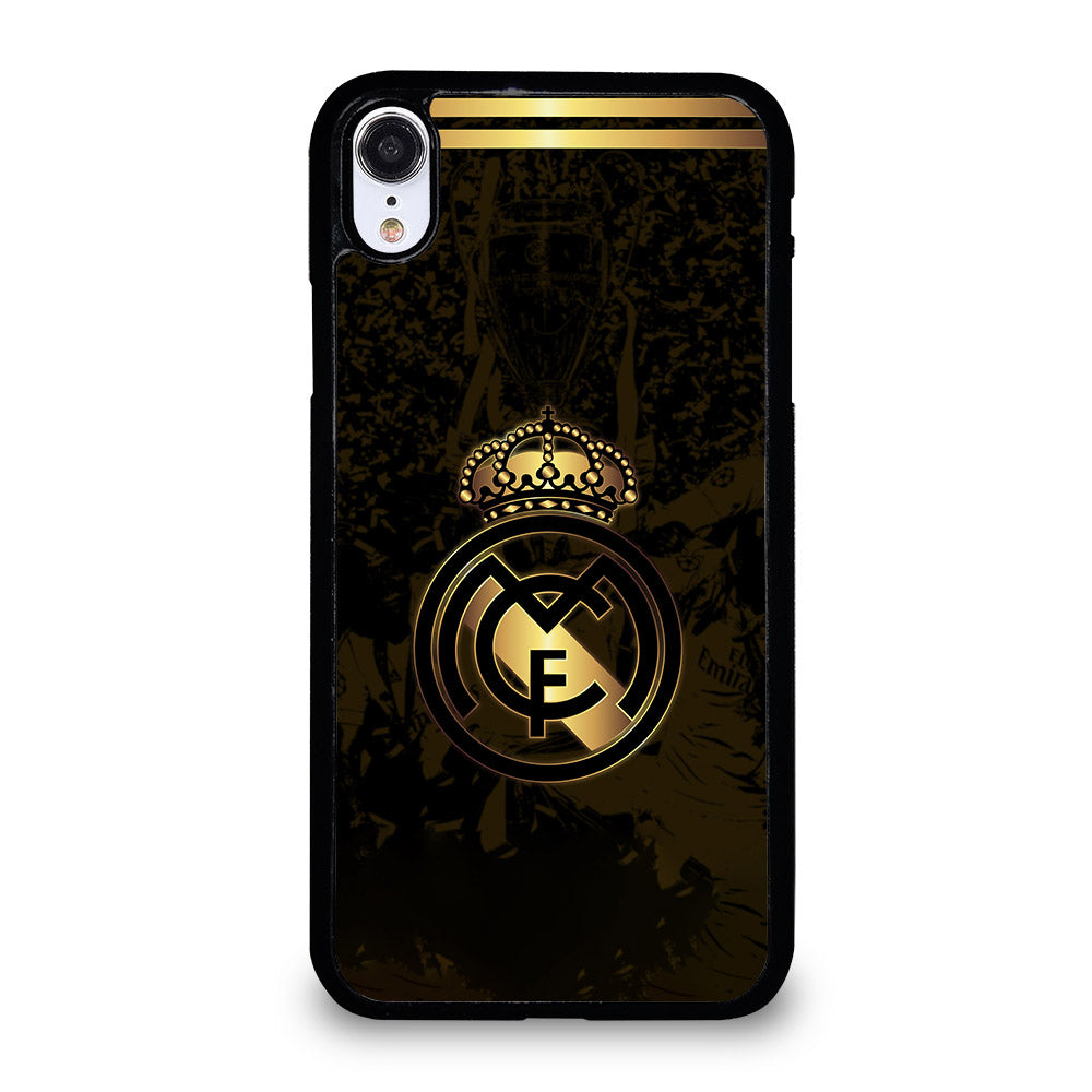 REAL MADRID FC GOLD LOGO iPhone XR Case Cover