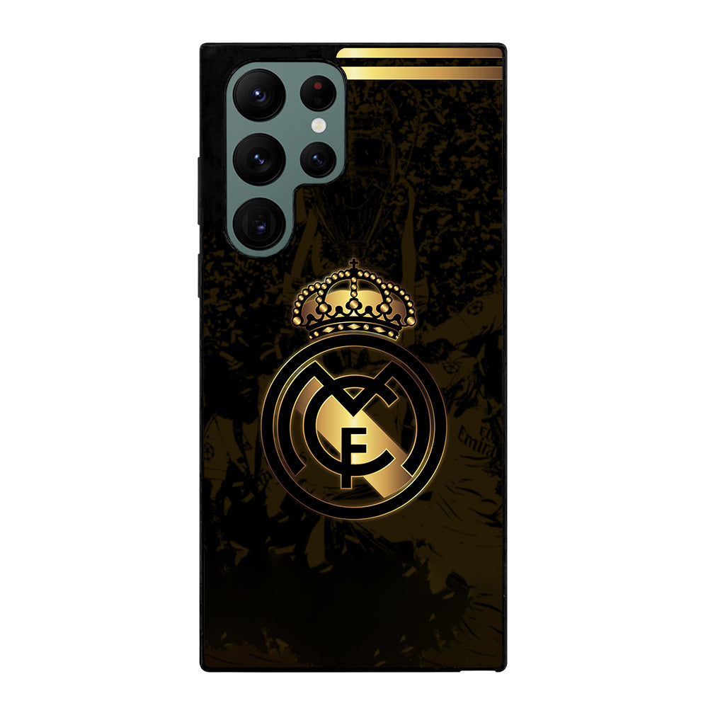 REAL MADRID FC GOLD LOGO Samsung Galaxy S22 Ultra Case Cover