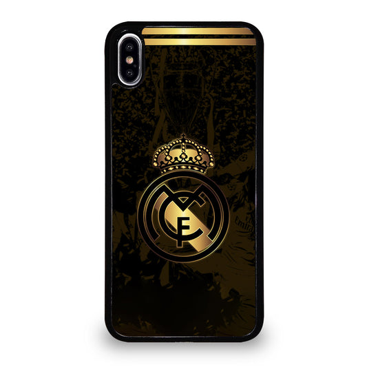 REAL MADRID FC GOLD LOGO iPhone XS Max Case Cover