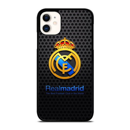 REAL MADRID FC METAL LOGO iPhone 11 Case Cover