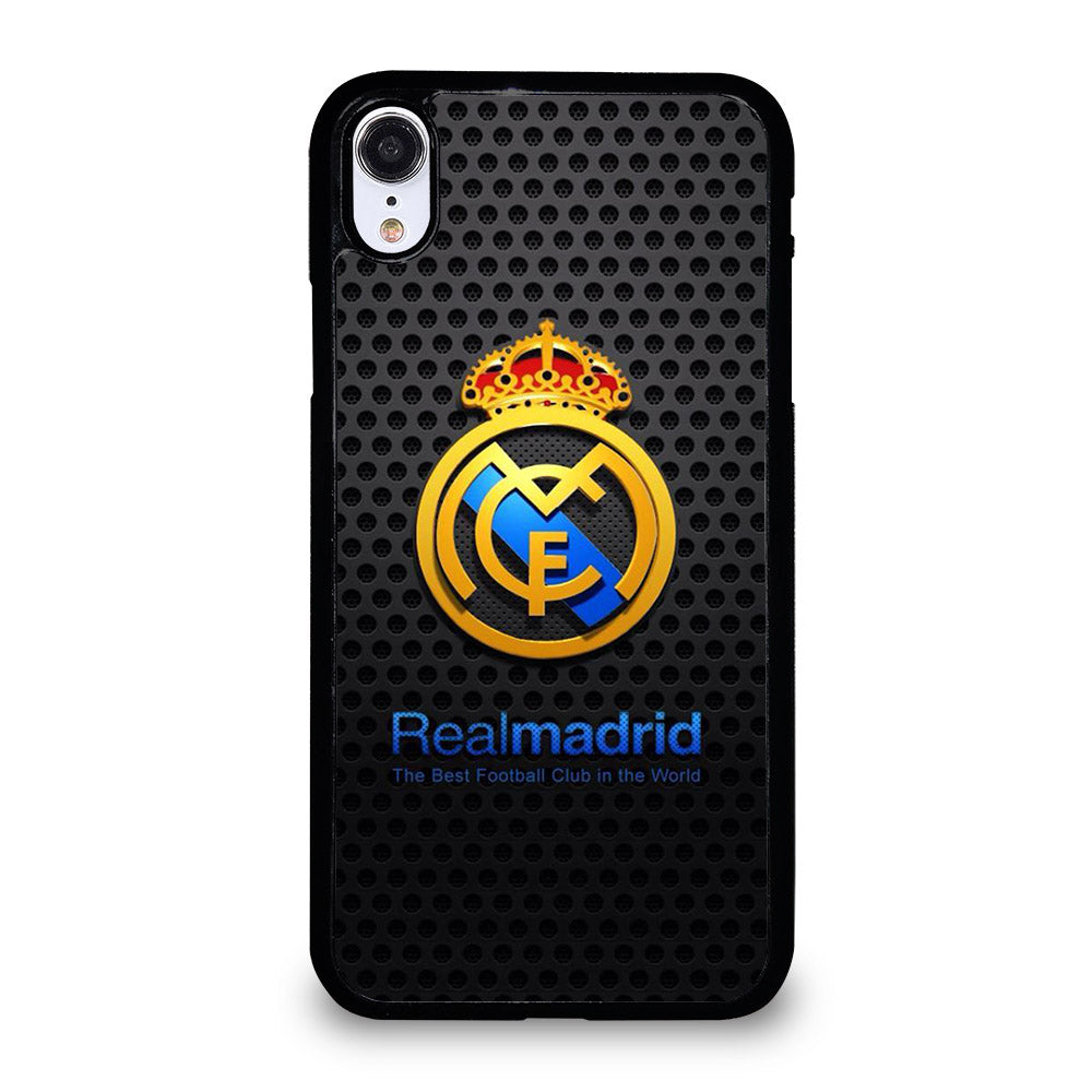 REAL MADRID FC METAL LOGO iPhone XR Case Cover