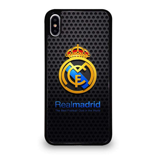 REAL MADRID FC METAL LOGO iPhone XS Max Case Cover