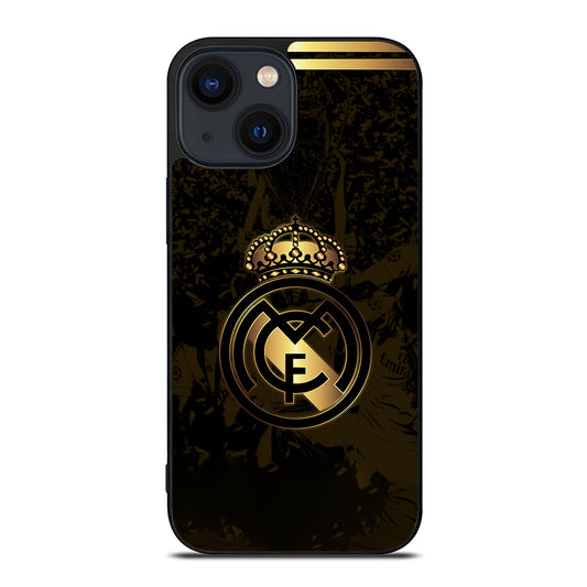 REAL MADRID FC GOLD LOGO iPhone 14 Plus Case Cover