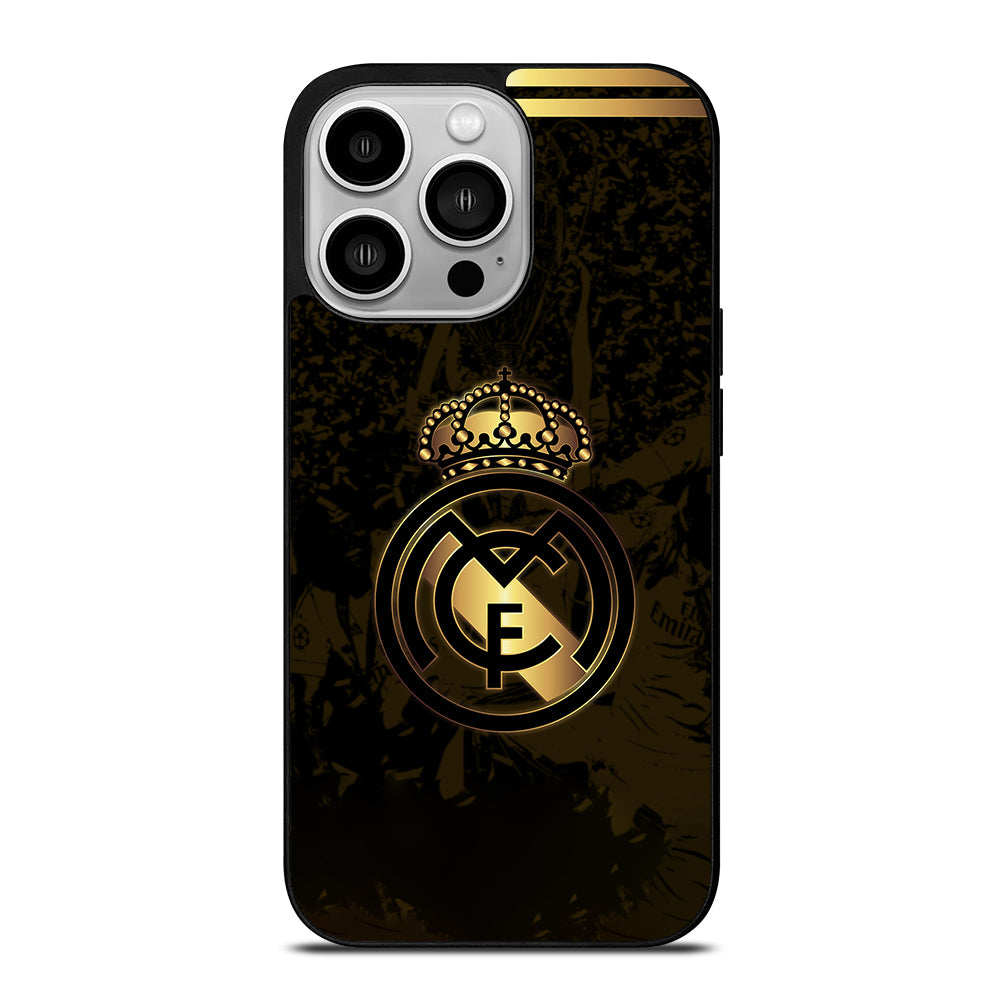 REAL MADRID FC GOLD LOGO iPhone 14 Pro Case Cover