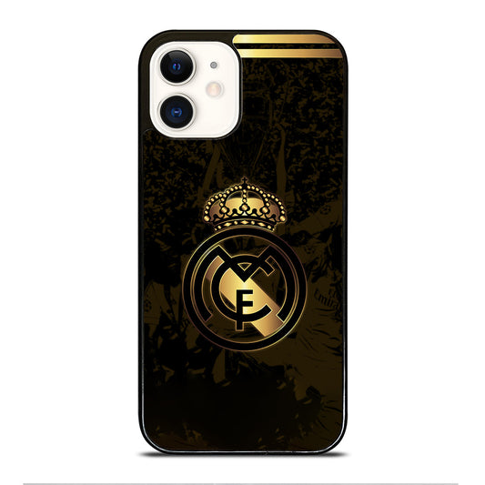 REAL MADRID FC GOLD LOGO iPhone 12 Case Cover