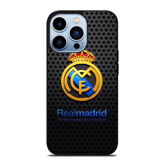 REAL MADRID FC METAL LOGO iPhone 13 Pro Max Case Cover