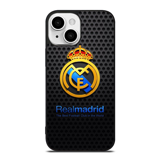 REAL MADRID FC METAL LOGO iPhone 13 Mini Case Cover
