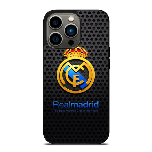 REAL MADRID FC METAL LOGO iPhone 13 Pro Case Cover