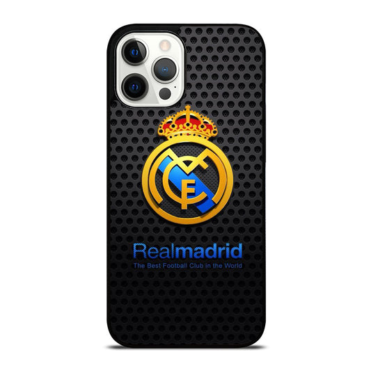 REAL MADRID FC METAL LOGO iPhone 12 Pro Max Case Cover