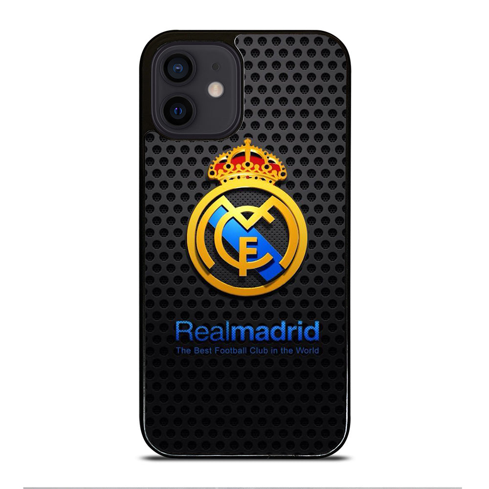 REAL MADRID FC METAL LOGO iPhone 12 Mini Case Cover