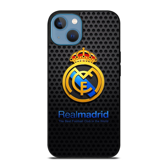 REAL MADRID FC METAL LOGO iPhone 13 Case Cover