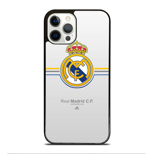 REAL MADRID FC STRIPE LOGO iPhone 12 Pro Case Cover