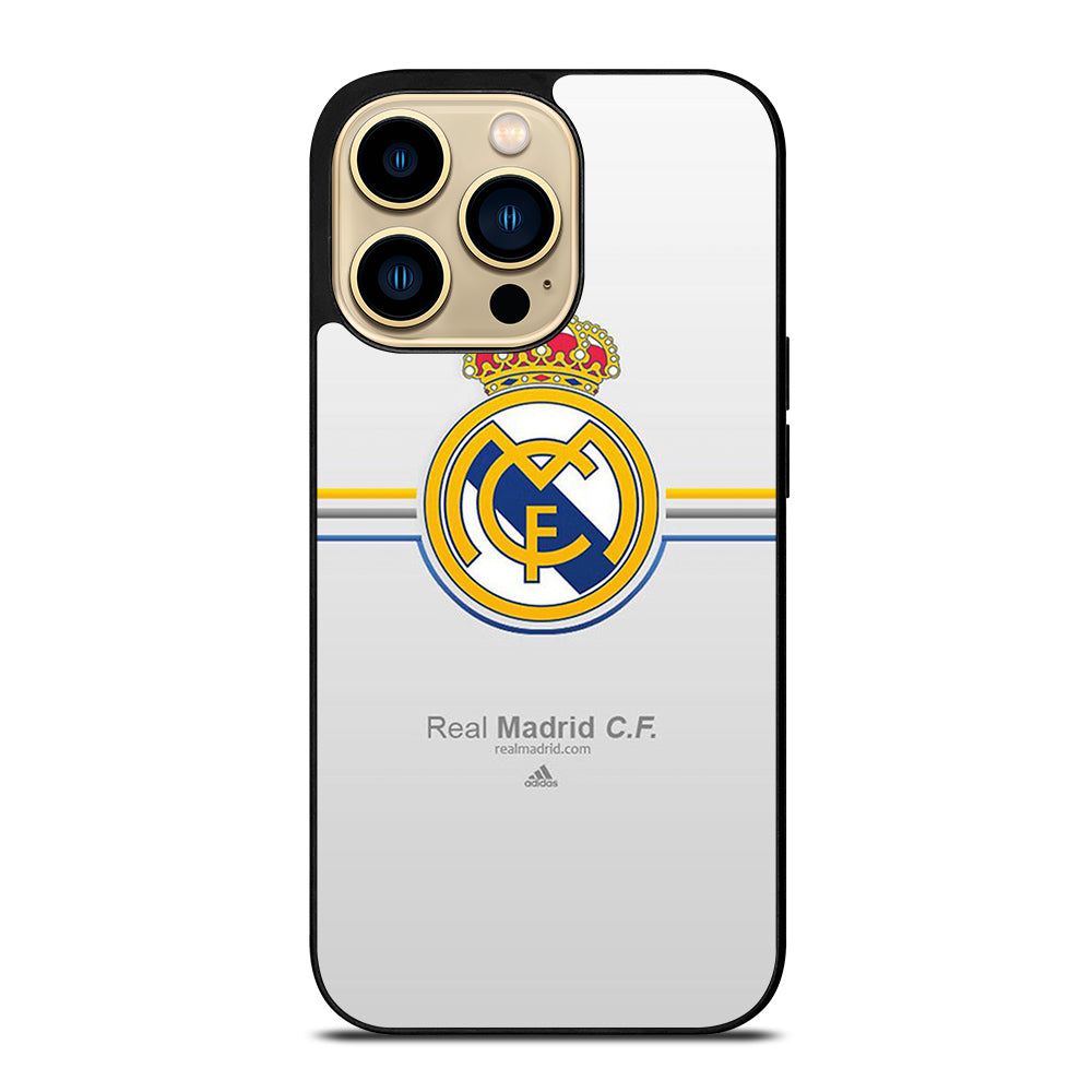 REAL MADRID FC STRIPE LOGO iPhone 14 Pro Max Case Cover