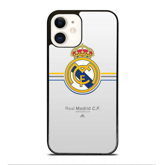 REAL MADRID FC STRIPE LOGO iPhone 12 Case Cover