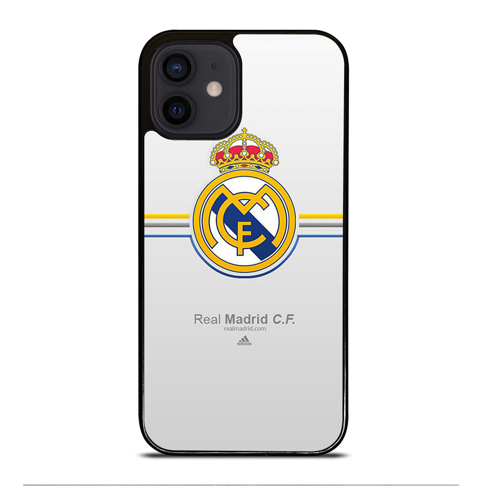 REAL MADRID FC STRIPE LOGO iPhone 12 Mini Case Cover