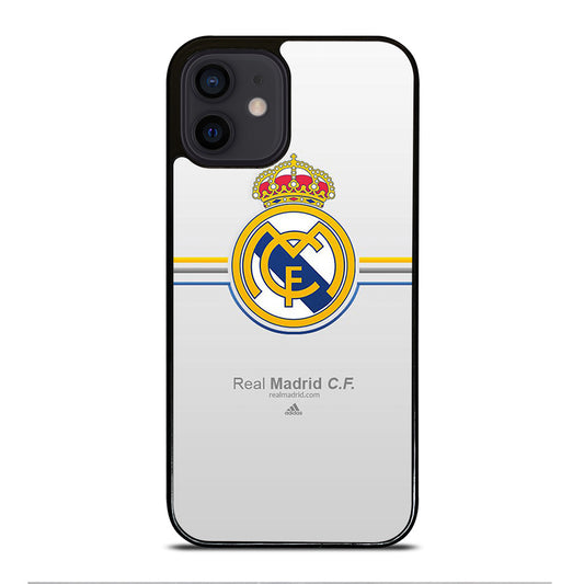 REAL MADRID FC STRIPE LOGO iPhone 12 Mini Case Cover