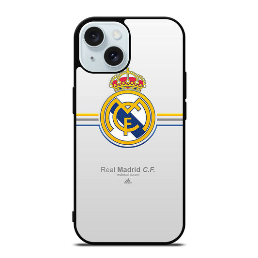 REAL MADRID FC STRIPE LOGO iPhone 15 Case Cover