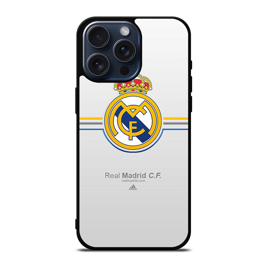 REAL MADRID FC STRIPE LOGO iPhone 15 Pro Max Case Cover