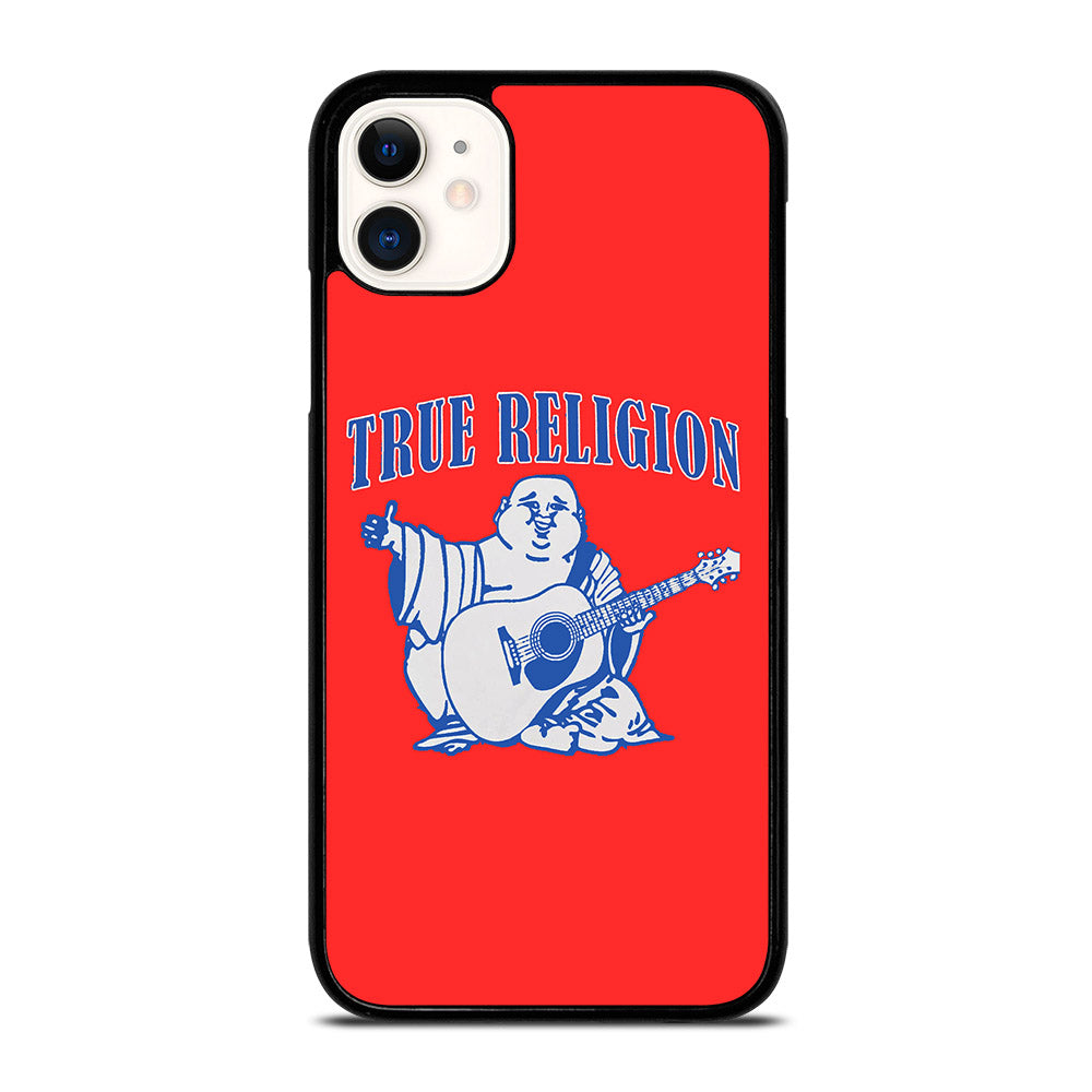 RED BIG BUDDHA TRUE RELIGION LOGO iPhone 11 Case Cover
