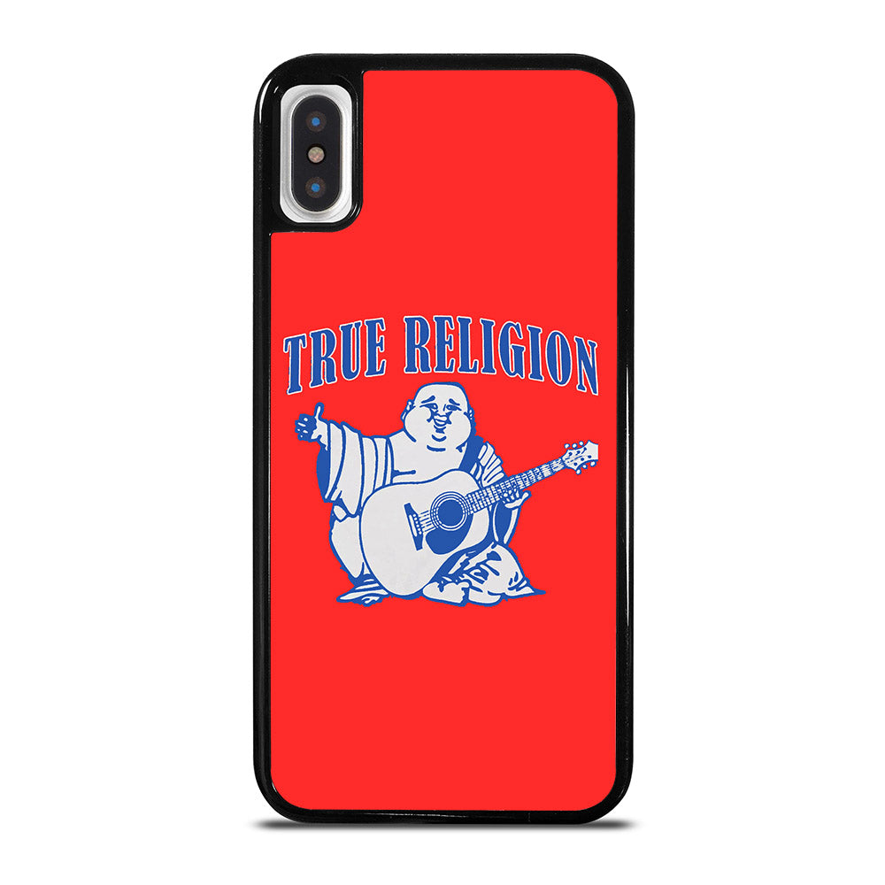 RED BIG BUDDHA TRUE RELIGION LOGO iPhone X / XS Case Cover