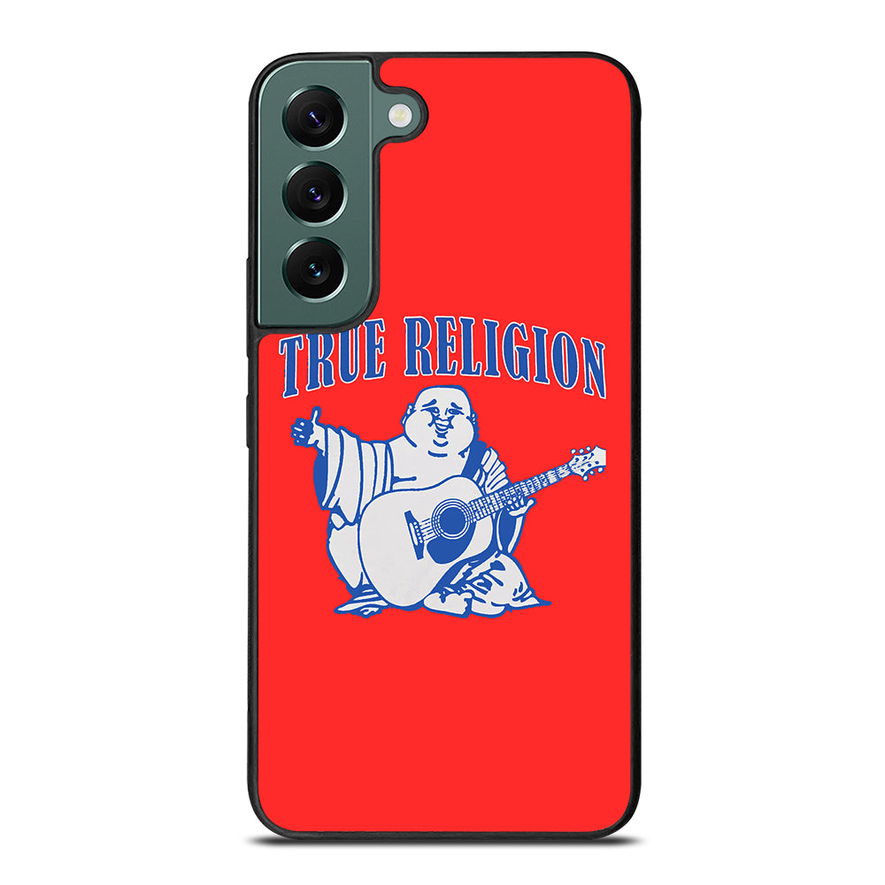 RED BIG BUDDHA TRUE RELIGION LOGO Samsung Galaxy S22 Case Cover