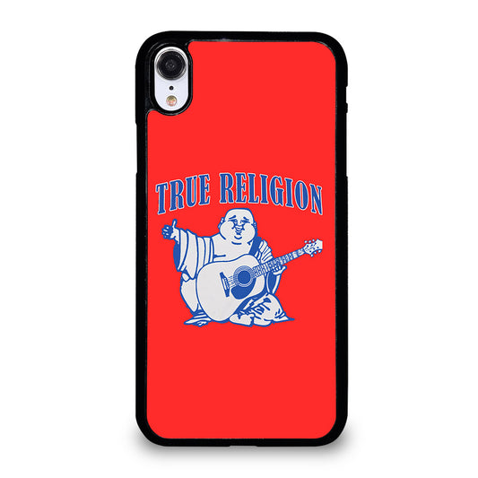 RED BIG BUDDHA TRUE RELIGION LOGO iPhone XR Case Cover