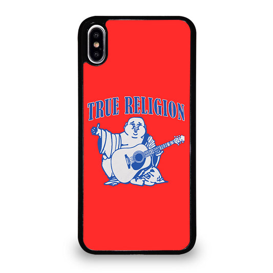 RED BIG BUDDHA TRUE RELIGION LOGO iPhone XS Max Case Cover
