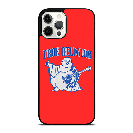 RED BIG BUDDHA TRUE RELIGION LOGO iPhone 12 Pro Max Case Cover