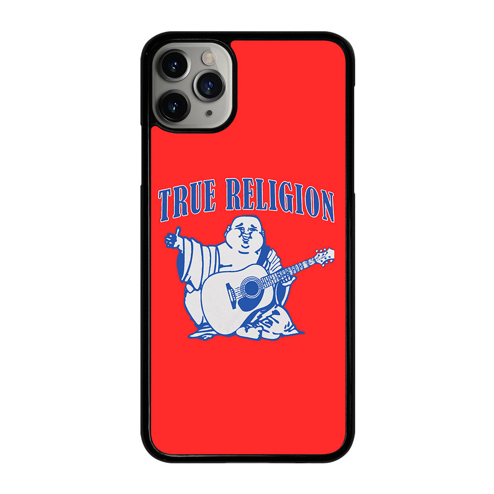 RED BIG BUDDHA TRUE RELIGION LOGO iPhone 11 Pro Max Case Cover