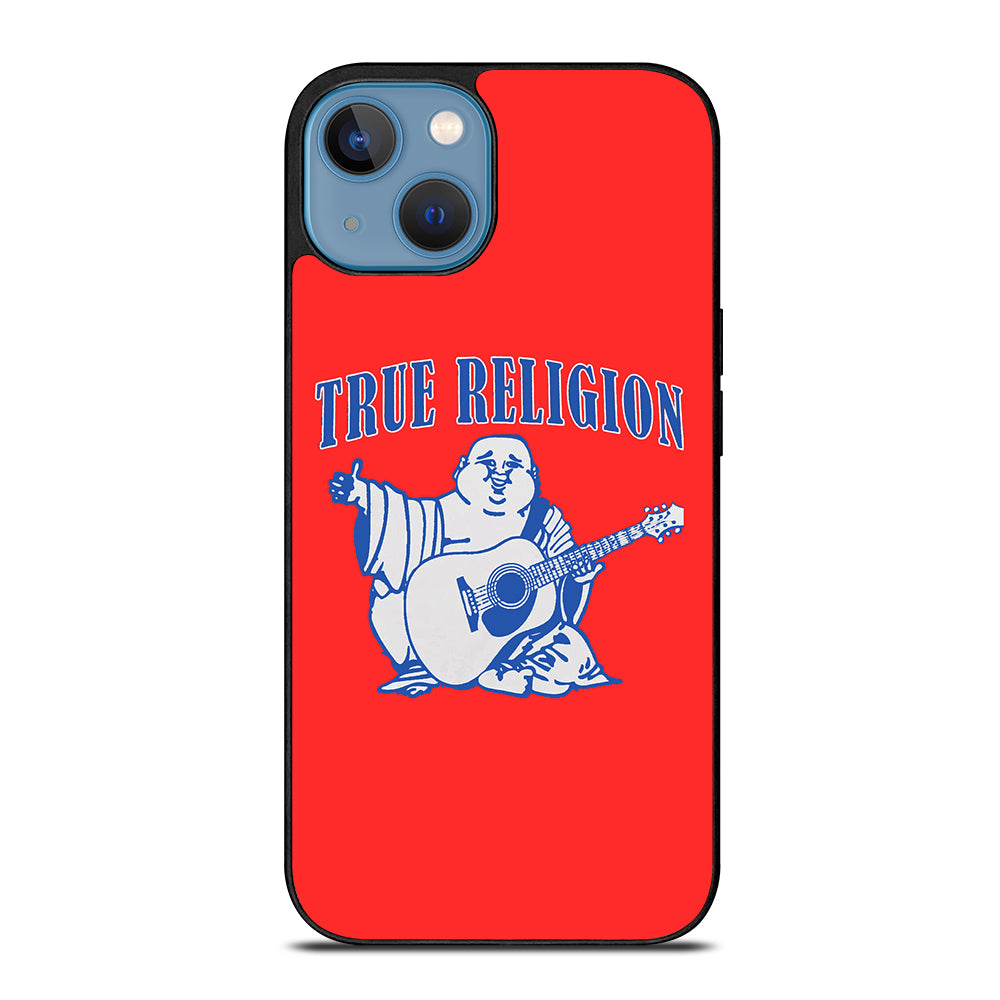 RED BIG BUDDHA TRUE RELIGION LOGO iPhone 13 Case Cover