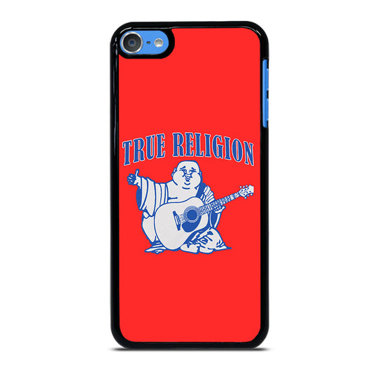 RED BIG BUDDHA TRUE RELIGION LOGO iPod Touch 7 Case Cover