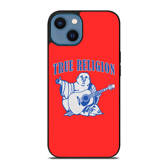 RED BIG BUDDHA TRUE RELIGION LOGO iPhone 14 Case Cover