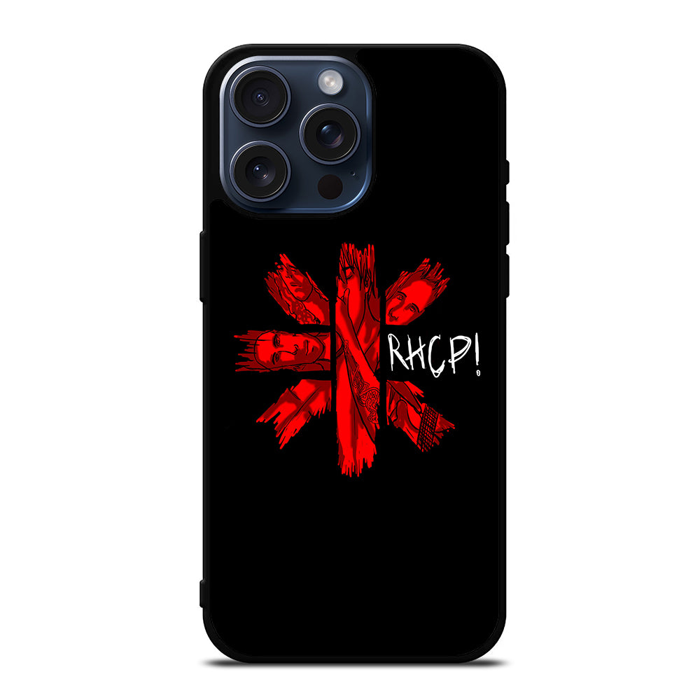 RED HOT CHILI PEPPERS ART LOGO iPhone 15 Pro Max Case Cover