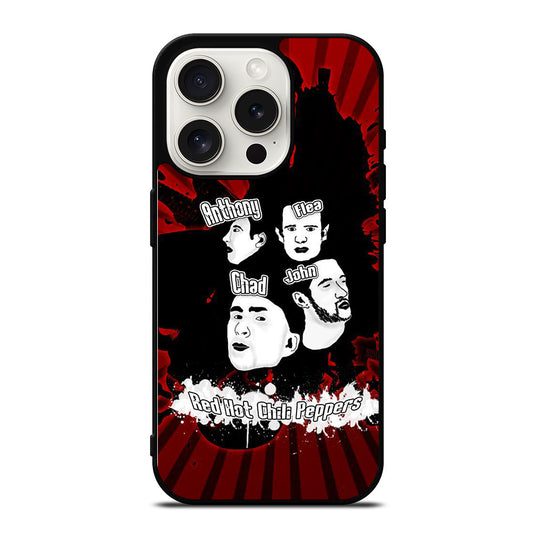 RED HOT CHILI PEPPERS ROCK BAND POSTER iPhone 15 Pro Case Cover