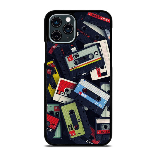 RETRO CASSETTE TAPE PATTERN iPhone 11 Pro Case Cover