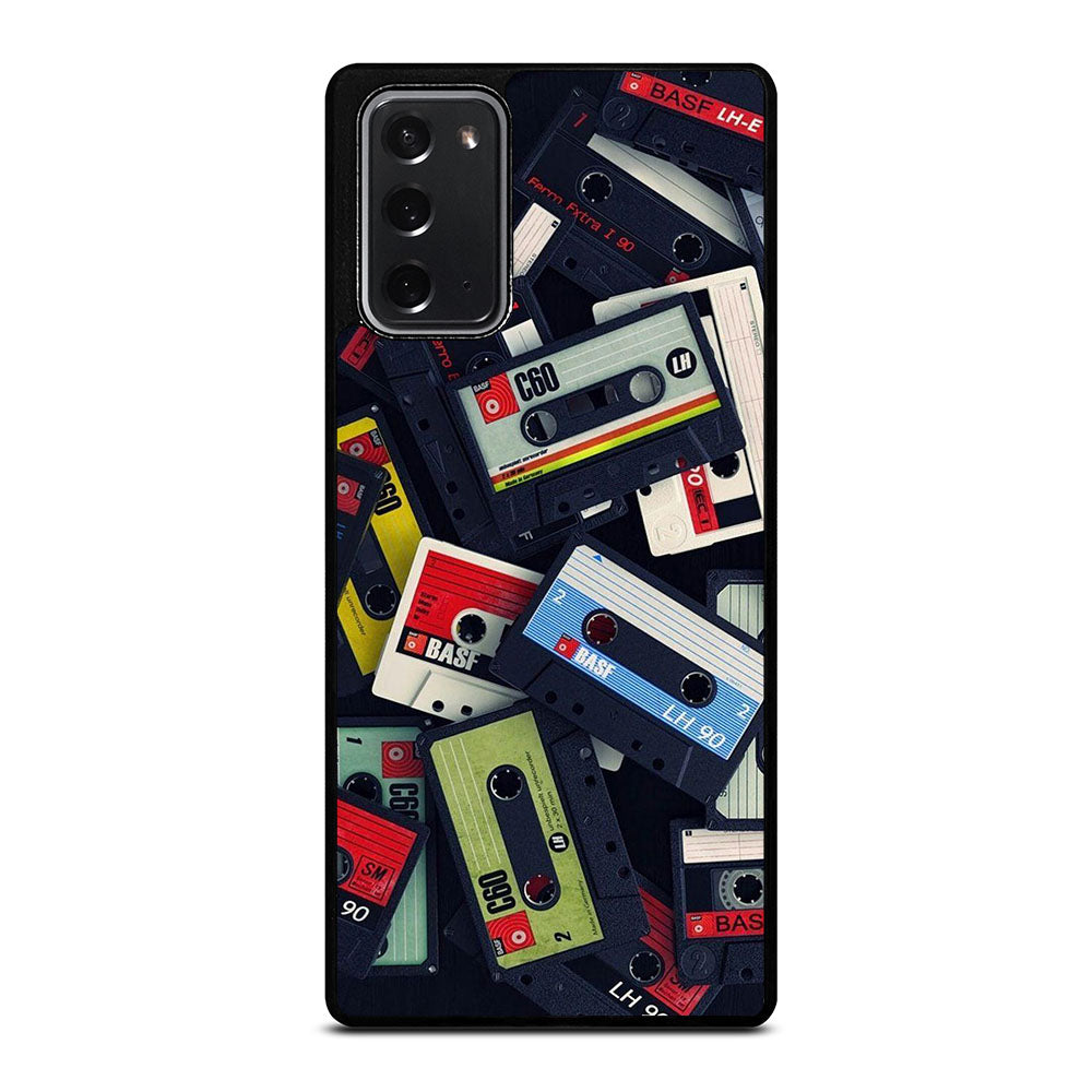 RETRO CASSETTE TAPE PATTERN Samsung Galaxy Note 20 Case Cover